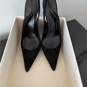 Dior Black Suede Heels